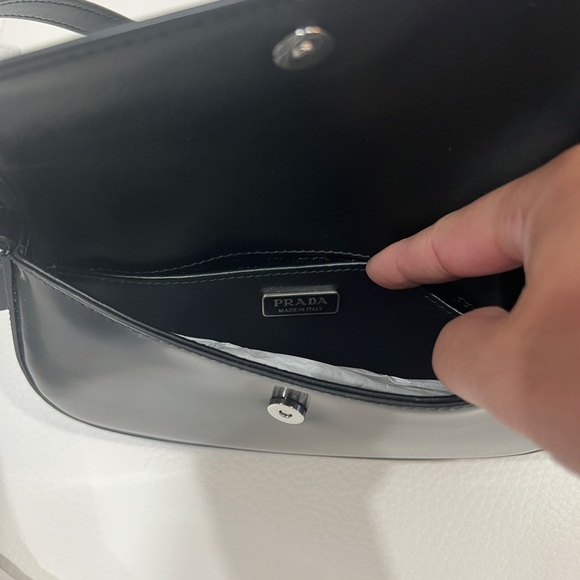 Prada Cleo brushed leather shoulder bag with flap - Picture 5 of 5